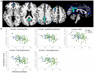 Moderating Effects of Harm Avoidance on Resting-State Functional Connectivity of the Anterior Insula